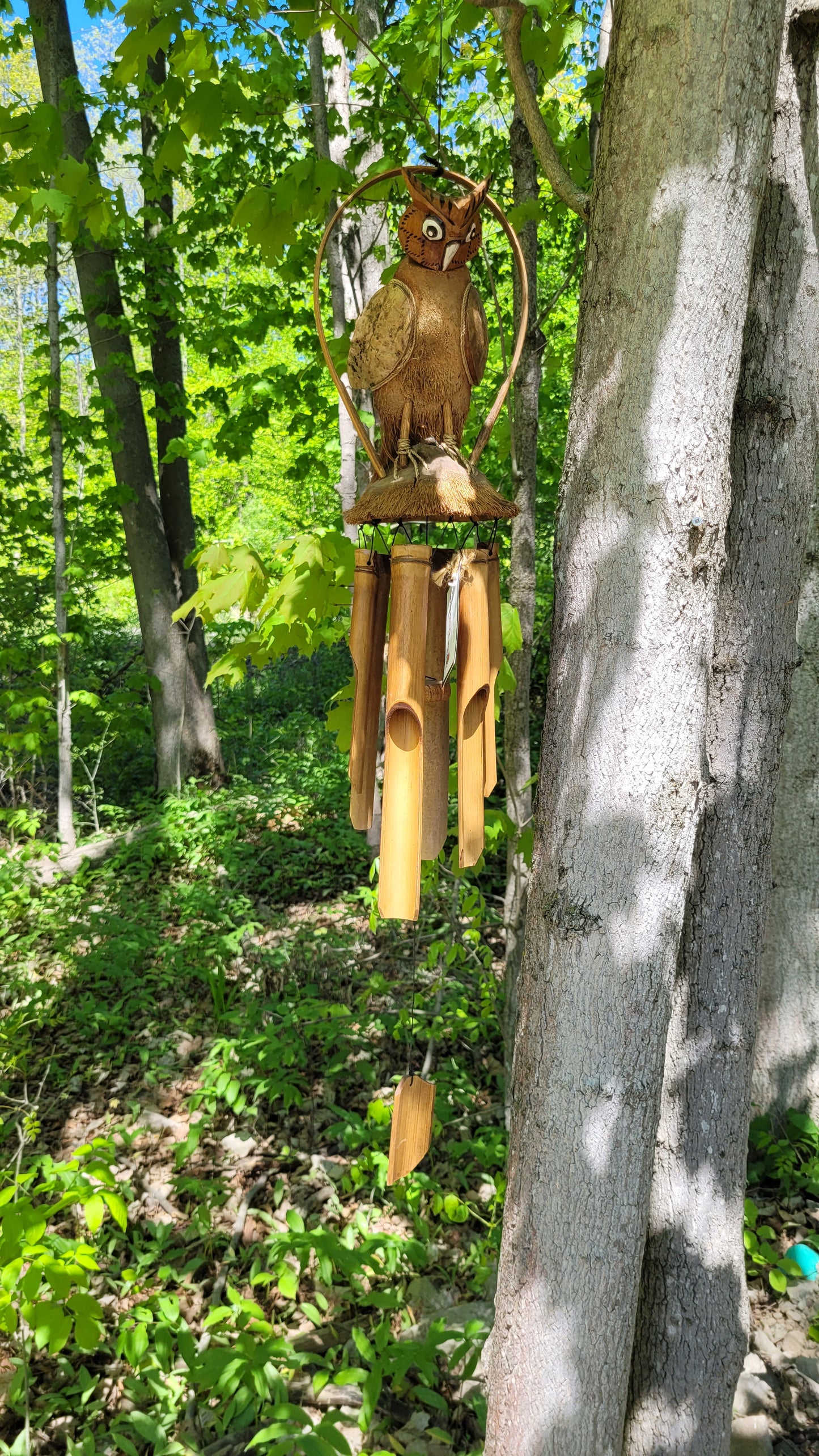 Bamboo Windchime - Owl
