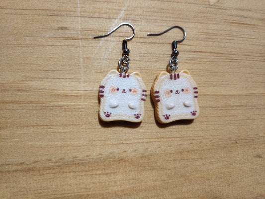 Cat Bread Earrings