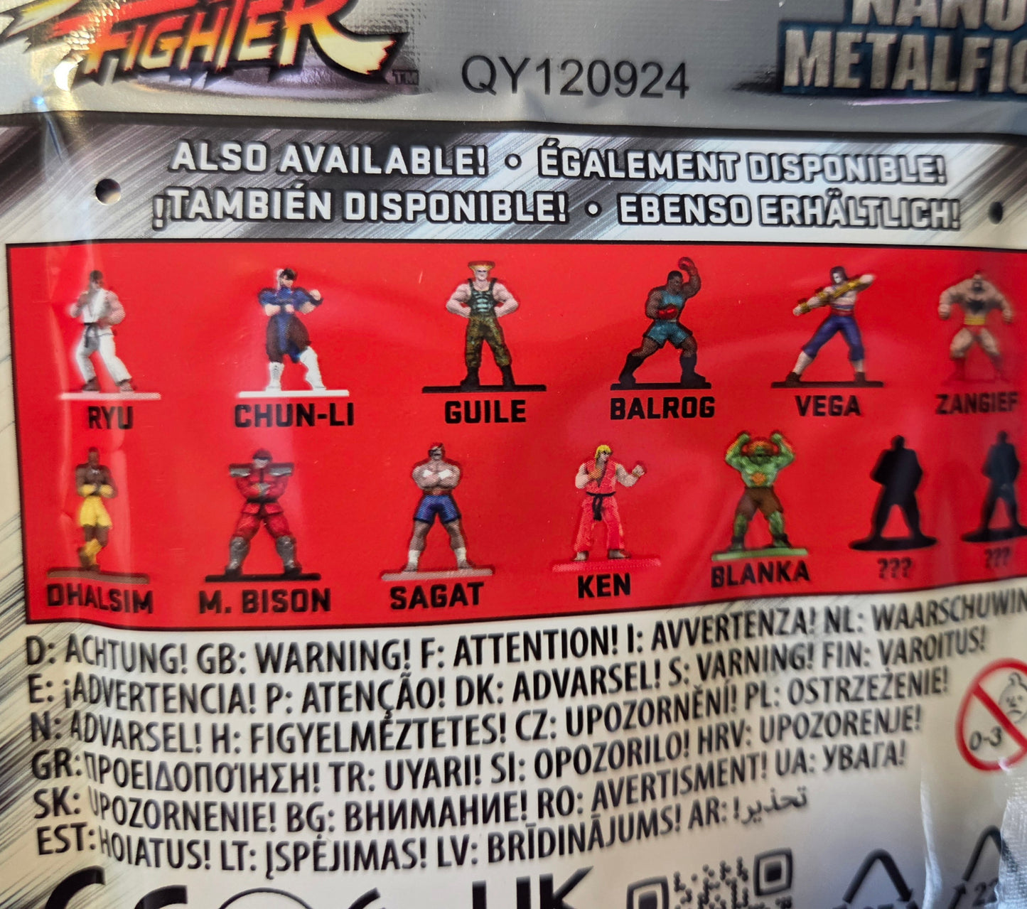 Street Fighter Nano Metal figs