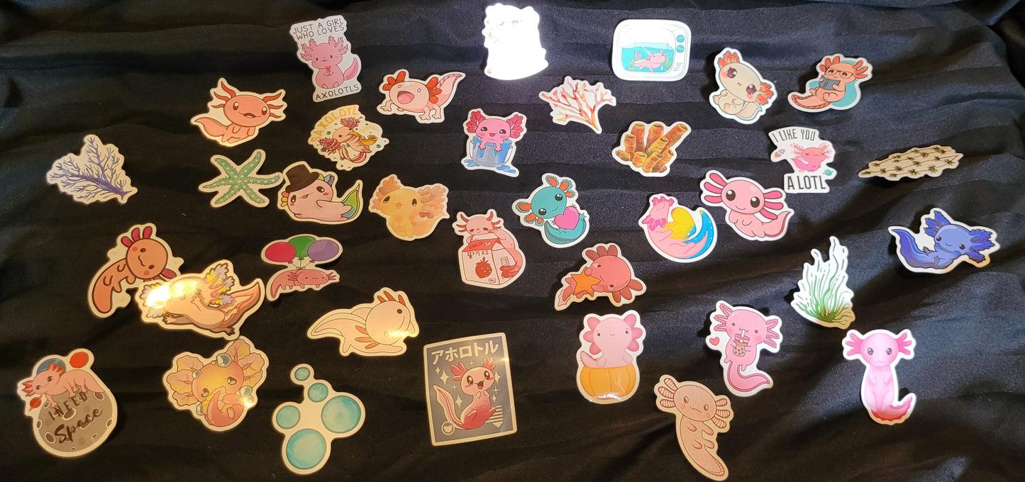 Axlotl Stickers - Assorted