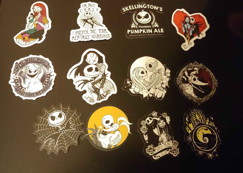 Nightmare Before Christmas Themed Stickers
