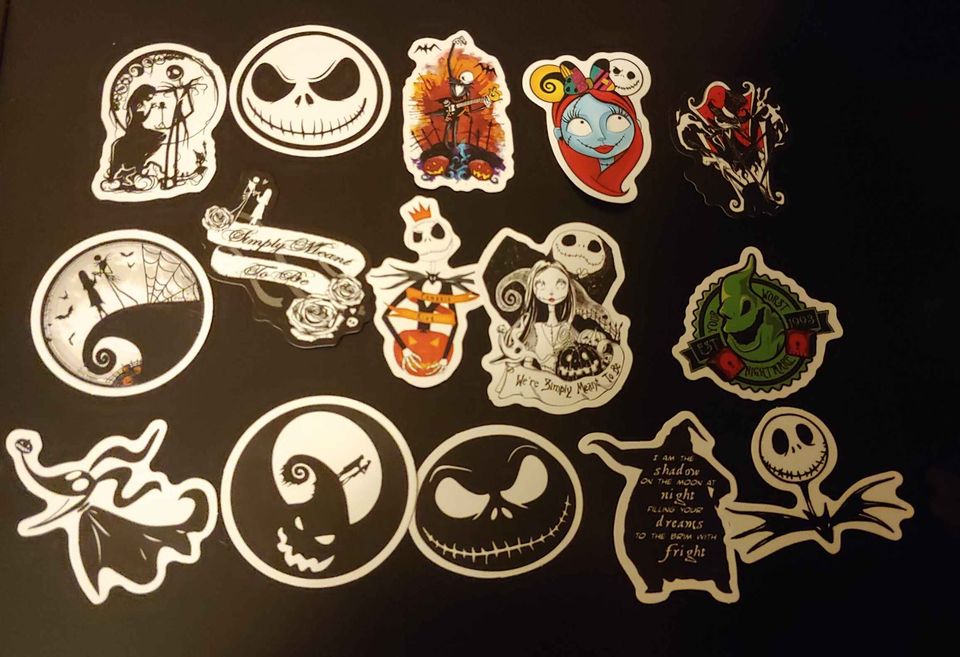 Nightmare Before Christmas Themed Stickers