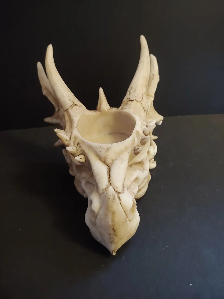Dragon Skull - T-Lite Holder