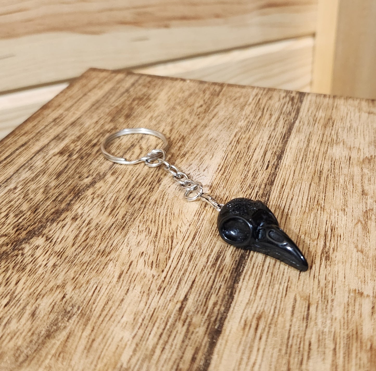 Raven Skull Keychains