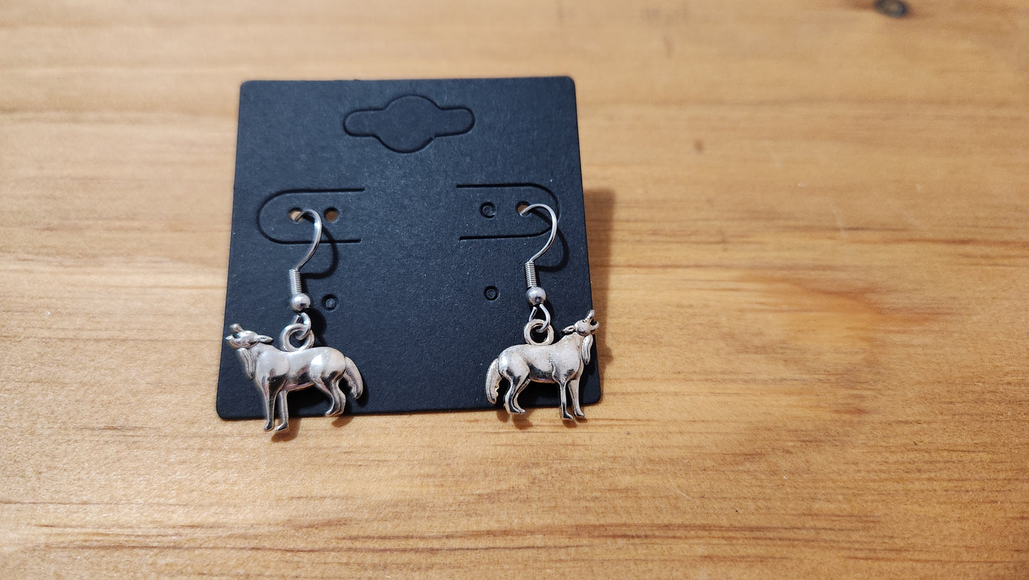 Wolf Earrings