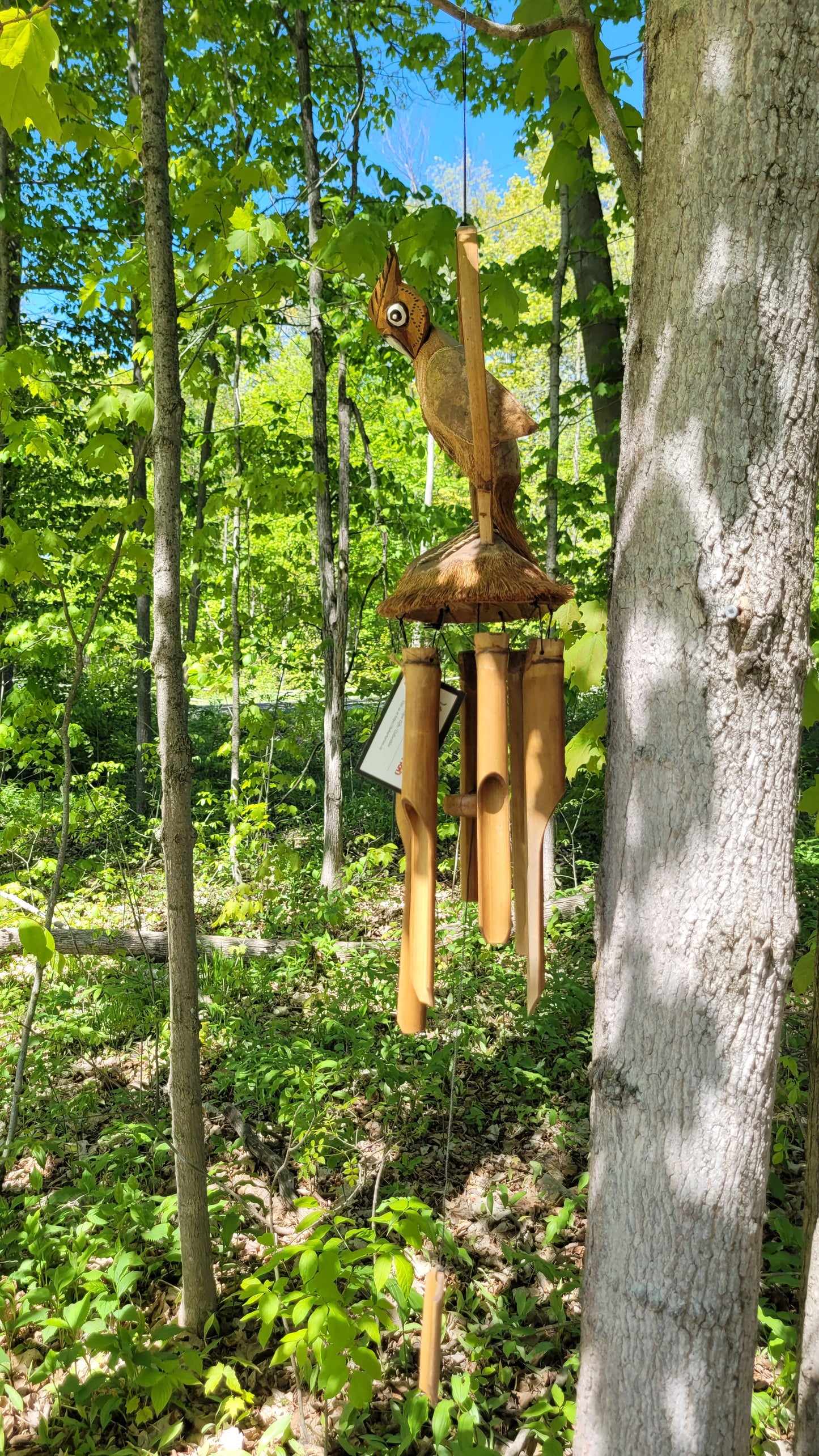 Bamboo Windchime - Owl