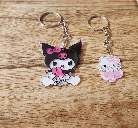 Hello Kitty Themed Keychains