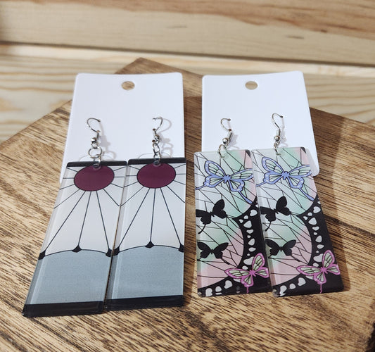 Demon Slayer Themed Earrings