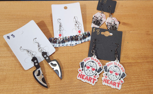 Horror Character Themed Earrings - S1