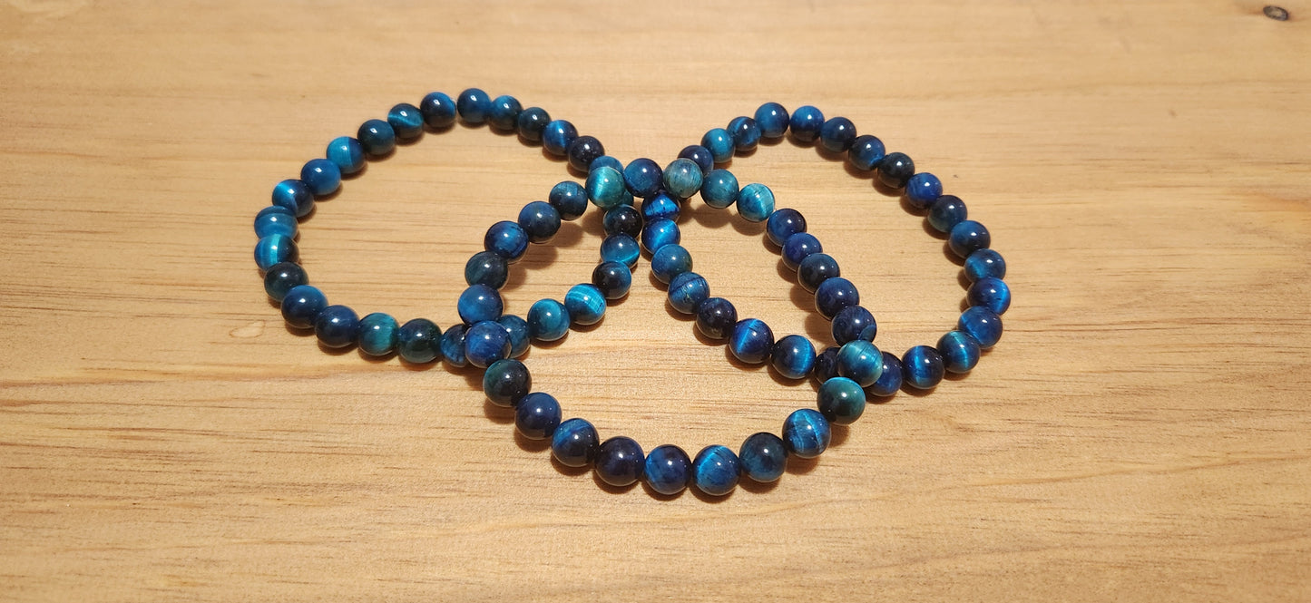 Blue Tiger Eye Bracelet