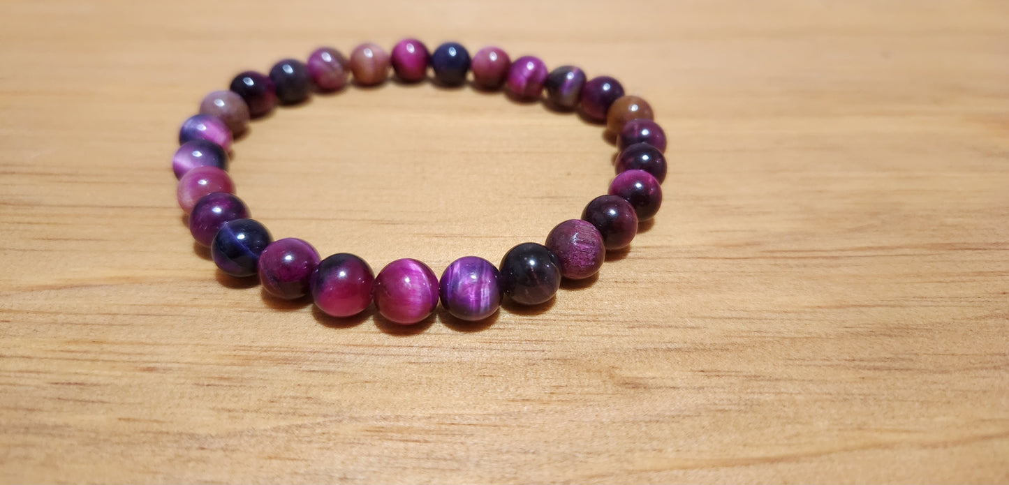 Pink Tiger Eye Bracelet