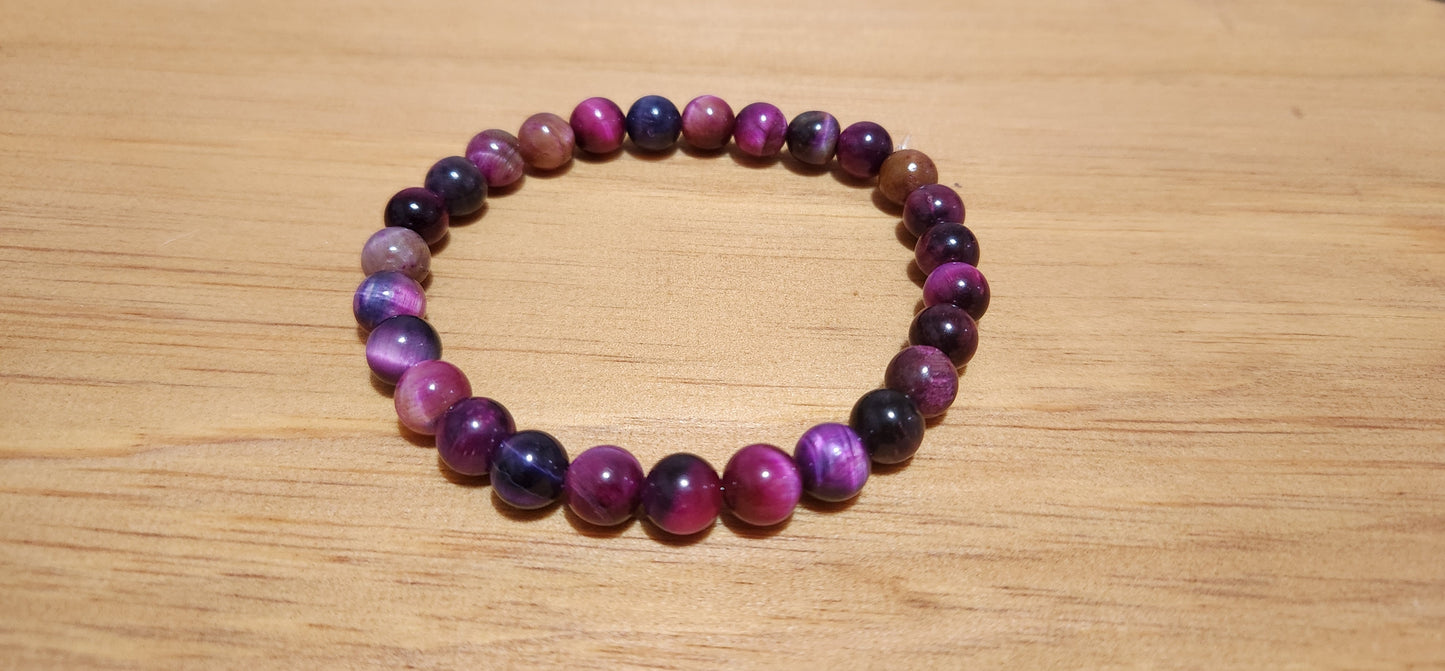 Pink Tiger Eye Bracelet