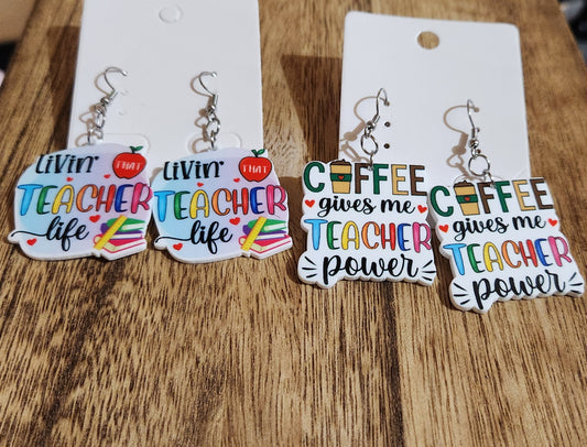 Teacher Themed Earrings