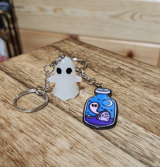 Pet Ghost Keychain