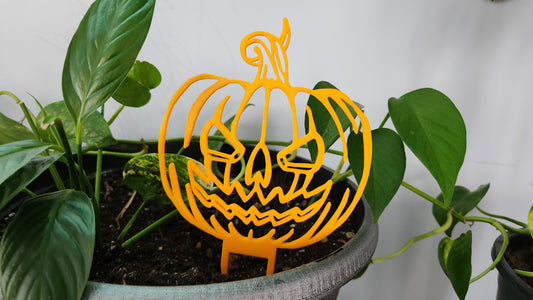 Jack O Lantern Plant Stake