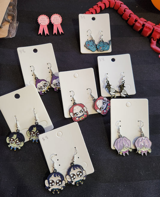 K Pop Demon Hunters Themed Earrings
