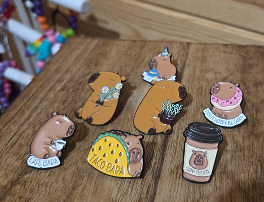 Capybara Pins