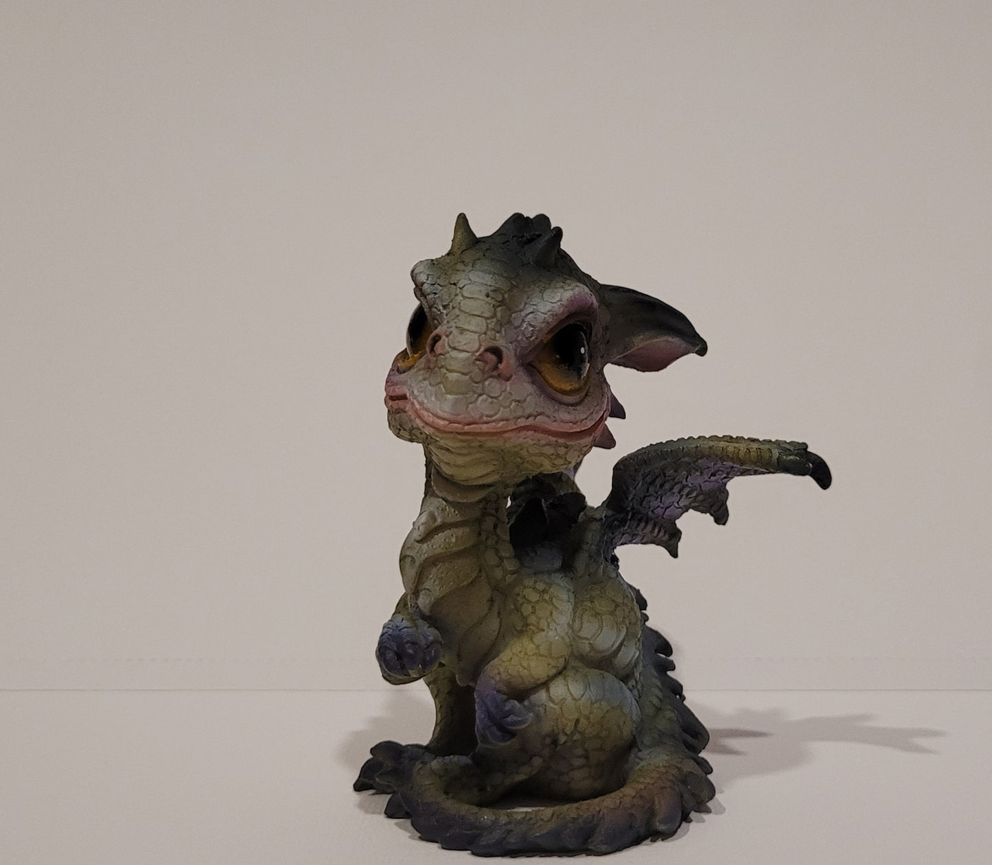 RESIN BABY DRAGON FIGURINE-STANDING 3"H