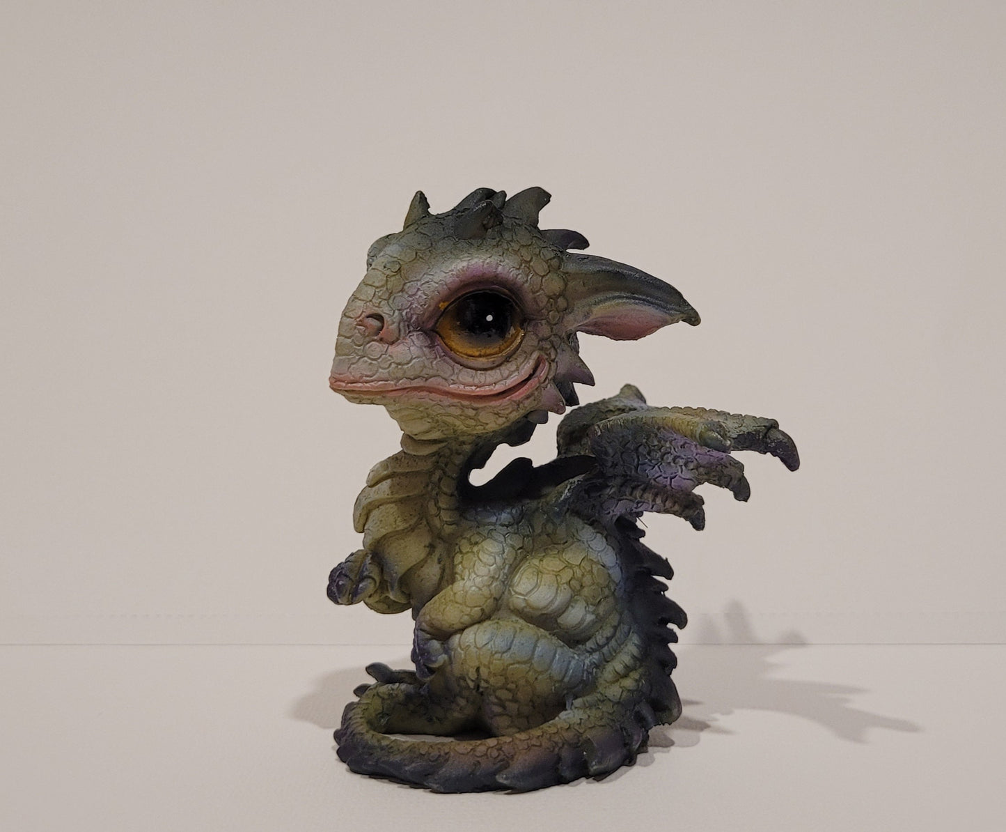 RESIN BABY DRAGON FIGURINE-STANDING 3"H