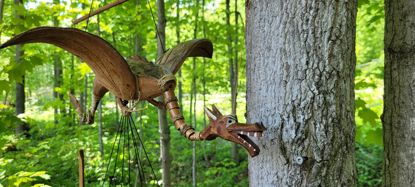 Bamboo Wind Chime - Dragon