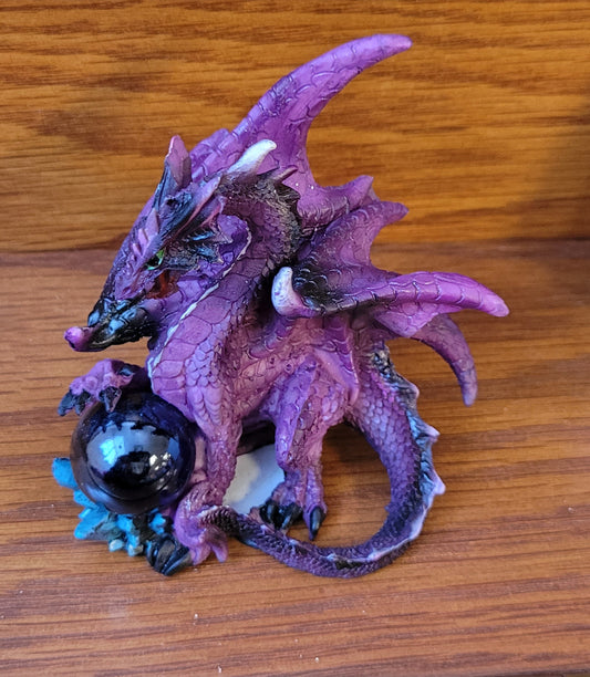 Purple Dragon with Orb